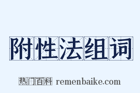 附性法组词是什么意思的图片